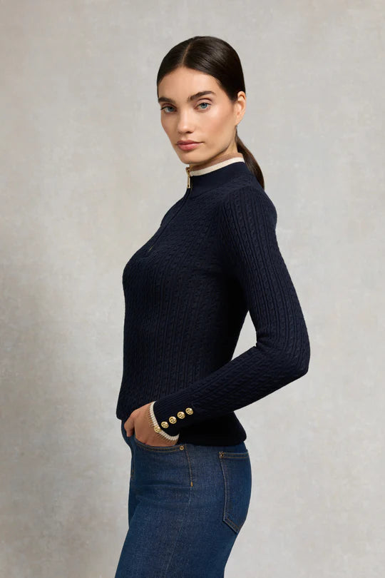 Zoe Quarter Zip Knit