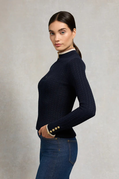 Zoe Quarter Zip Knit