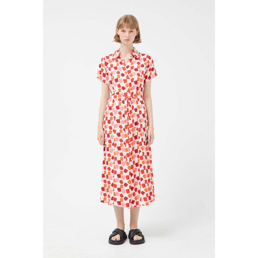 Long Pepper Print Dress