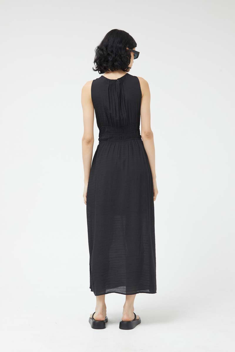Long Black Sleeveless Dress