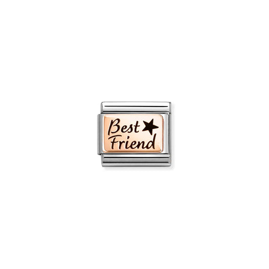 Composable Classic PLATES steel and 9k rose gold Best Friends