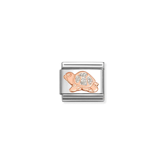 Composable Classic GLITTER SYMBOLS stainless steel, enamel and 9k gold
