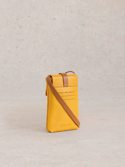 Clara Buckle Leather Phone Bag
