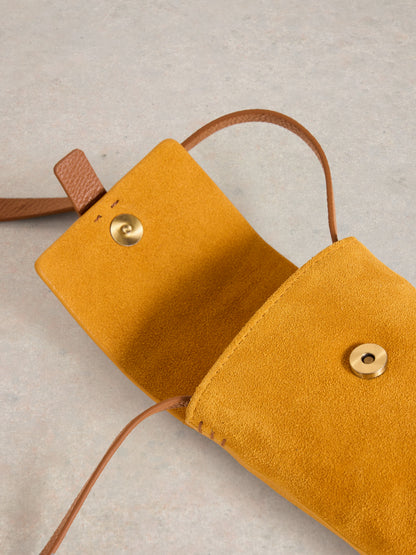 Clara Buckle Leather Phone Bag