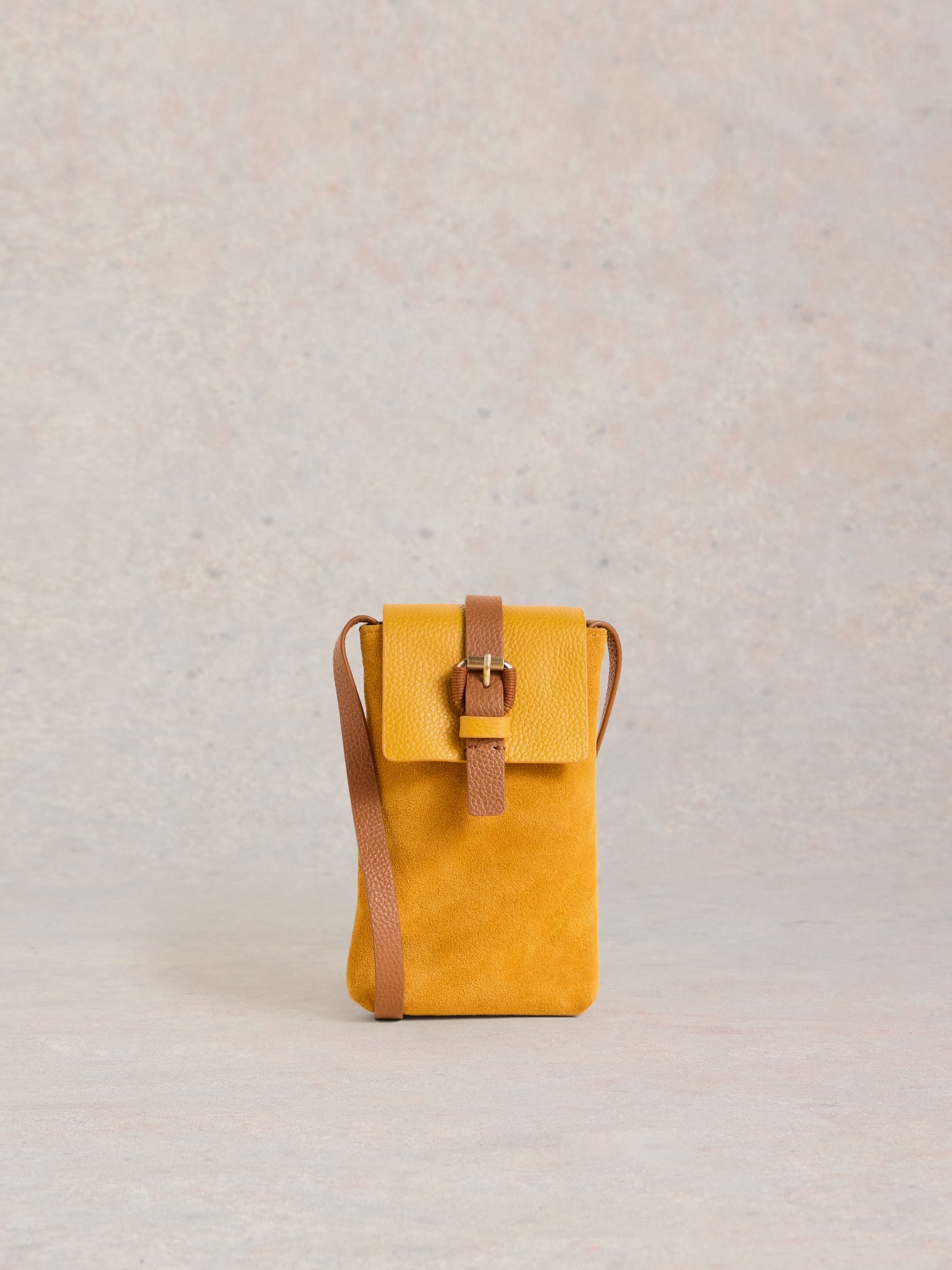 Clara Buckle Leather Phone Bag