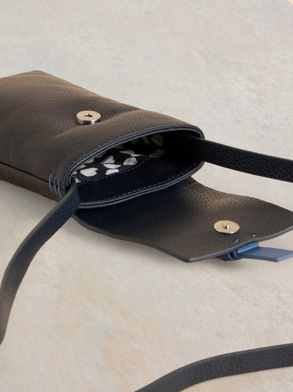 Clara Buckle Leather Phone Bag