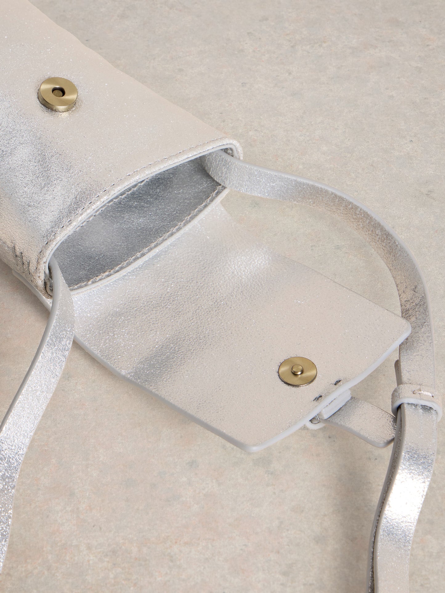 Clara Buckle Leather Phone Bag