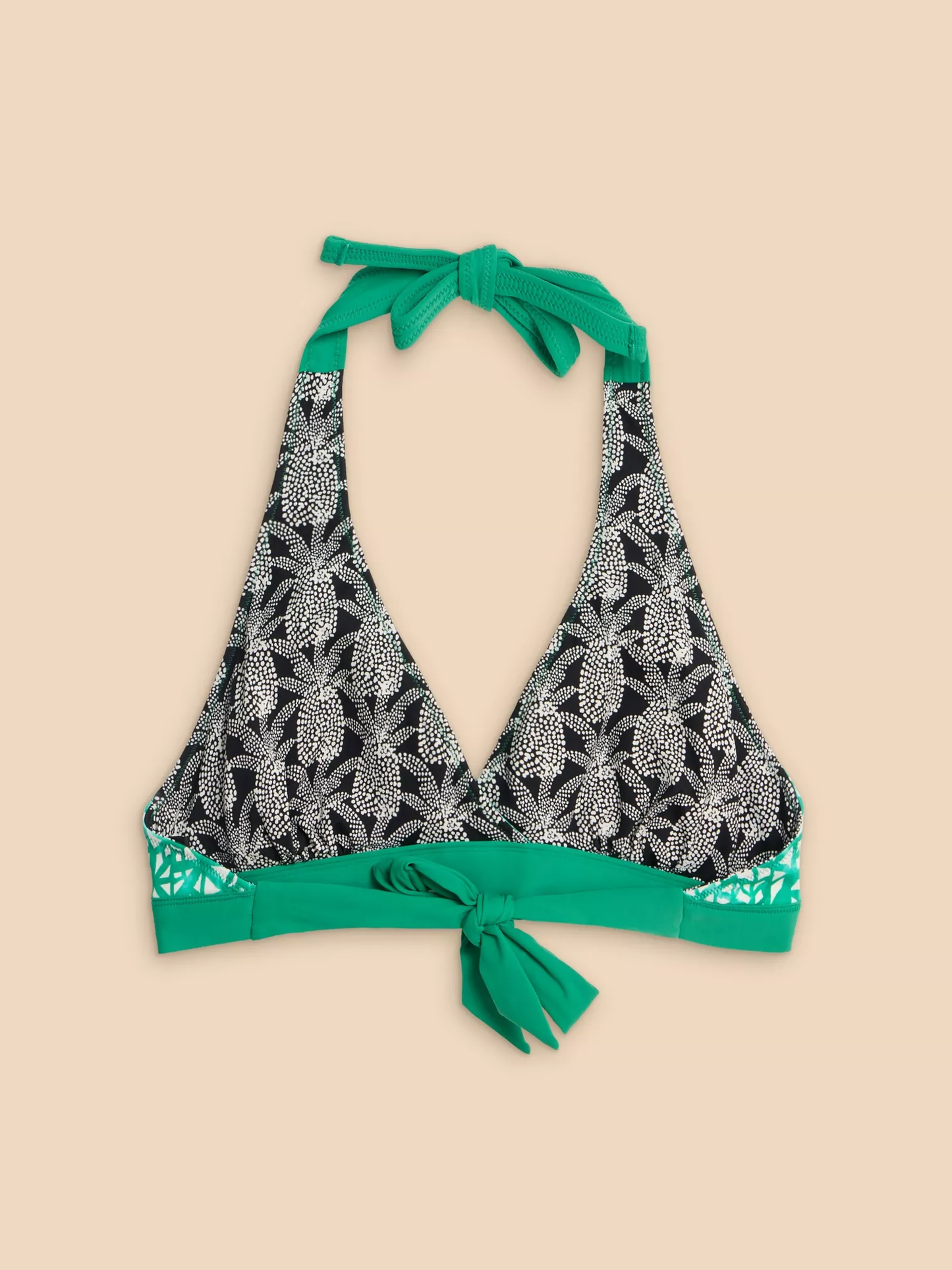 Sunshine Reversible Halter Neck Bikini Top