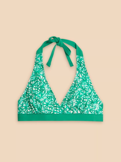 Sunshine Reversible Halter Neck Bikini Top