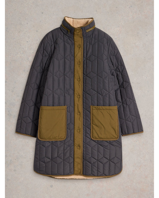Carmel Borg Lined Quilted Coat