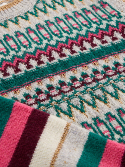 FAY SPARKLE FAIRISLE TANK