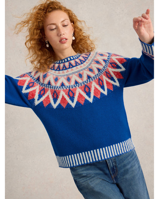 SAPPHIRE FAIRISLE JUMPER