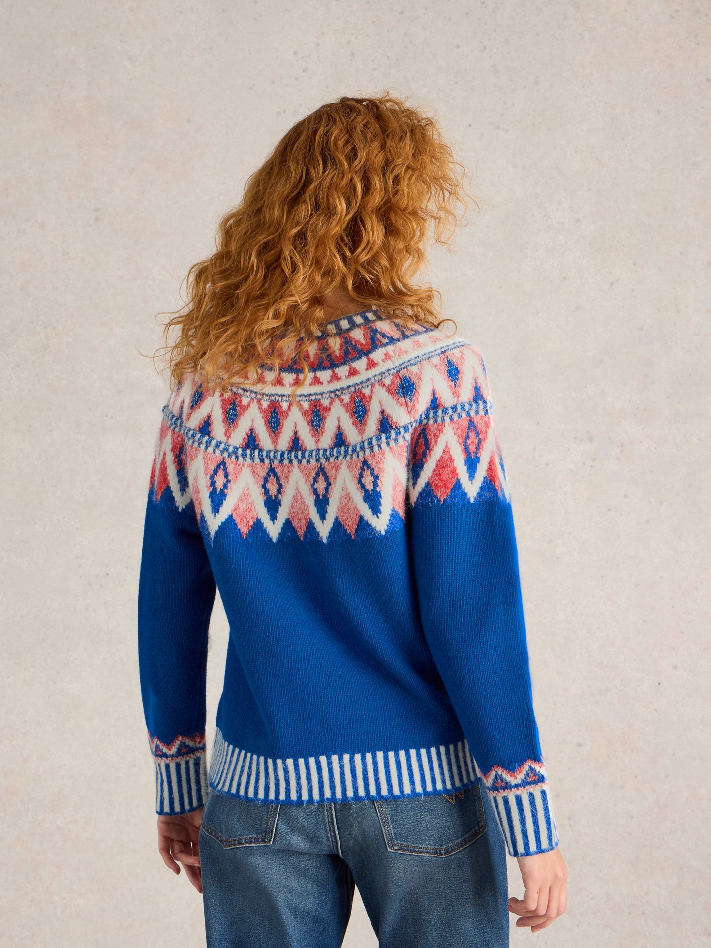 SAPPHIRE FAIRISLE JUMPER