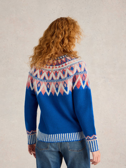 SAPPHIRE FAIRISLE JUMPER