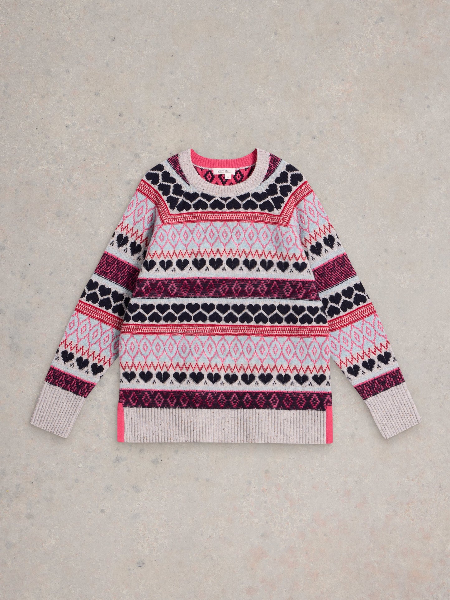 Gabby Longline Fairisle Jumper