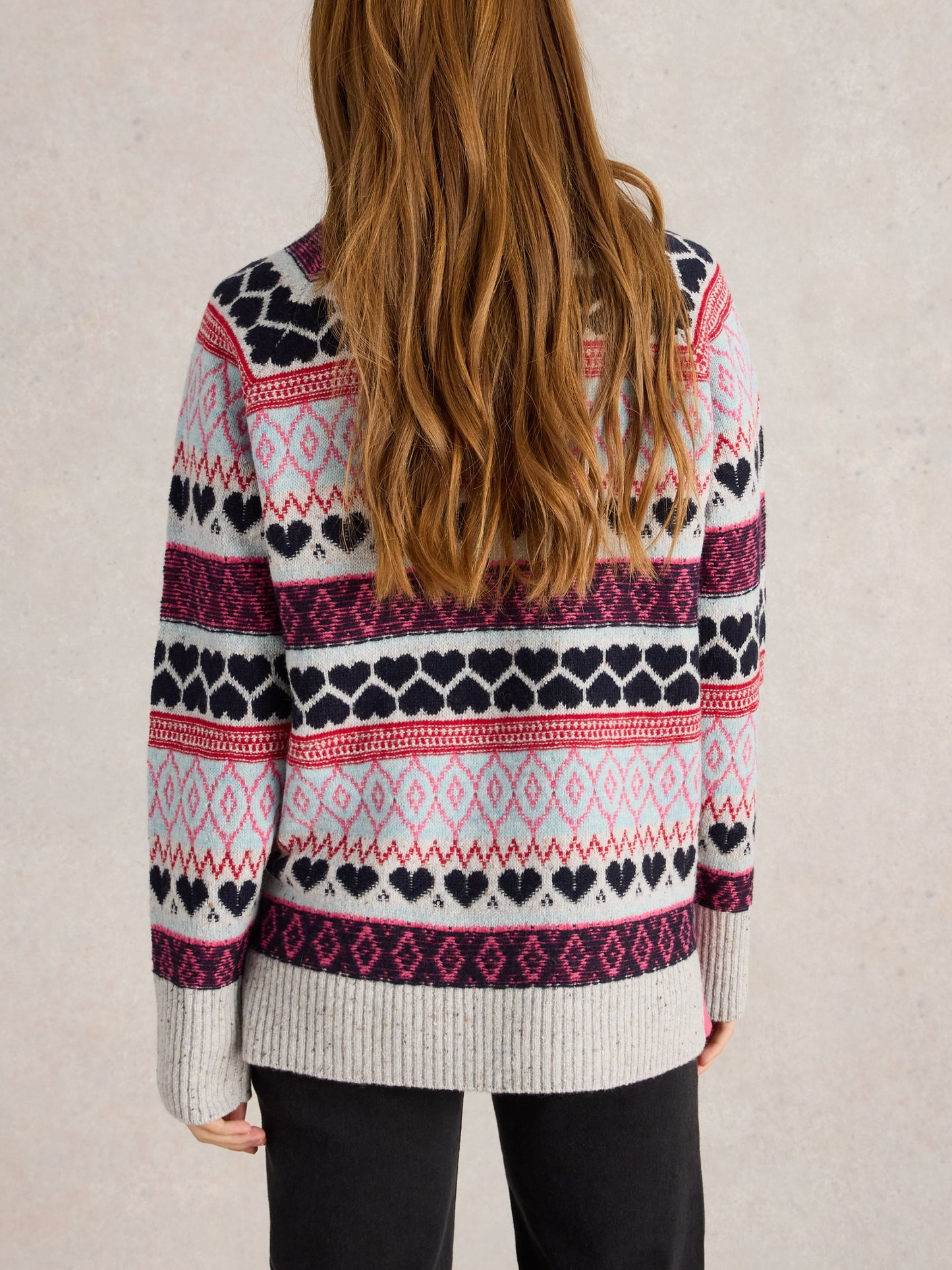 Gabby Longline Fairisle Jumper