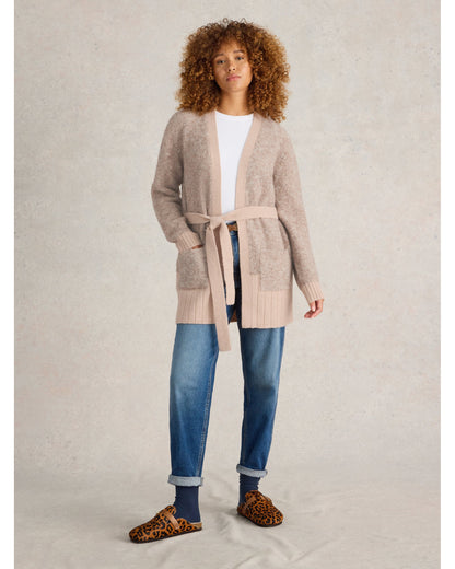BOBBY BOUCLE BELTED CARDI