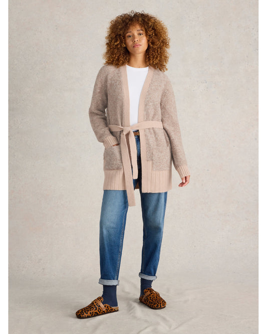 BOBBY BOUCLE BELTED CARDI