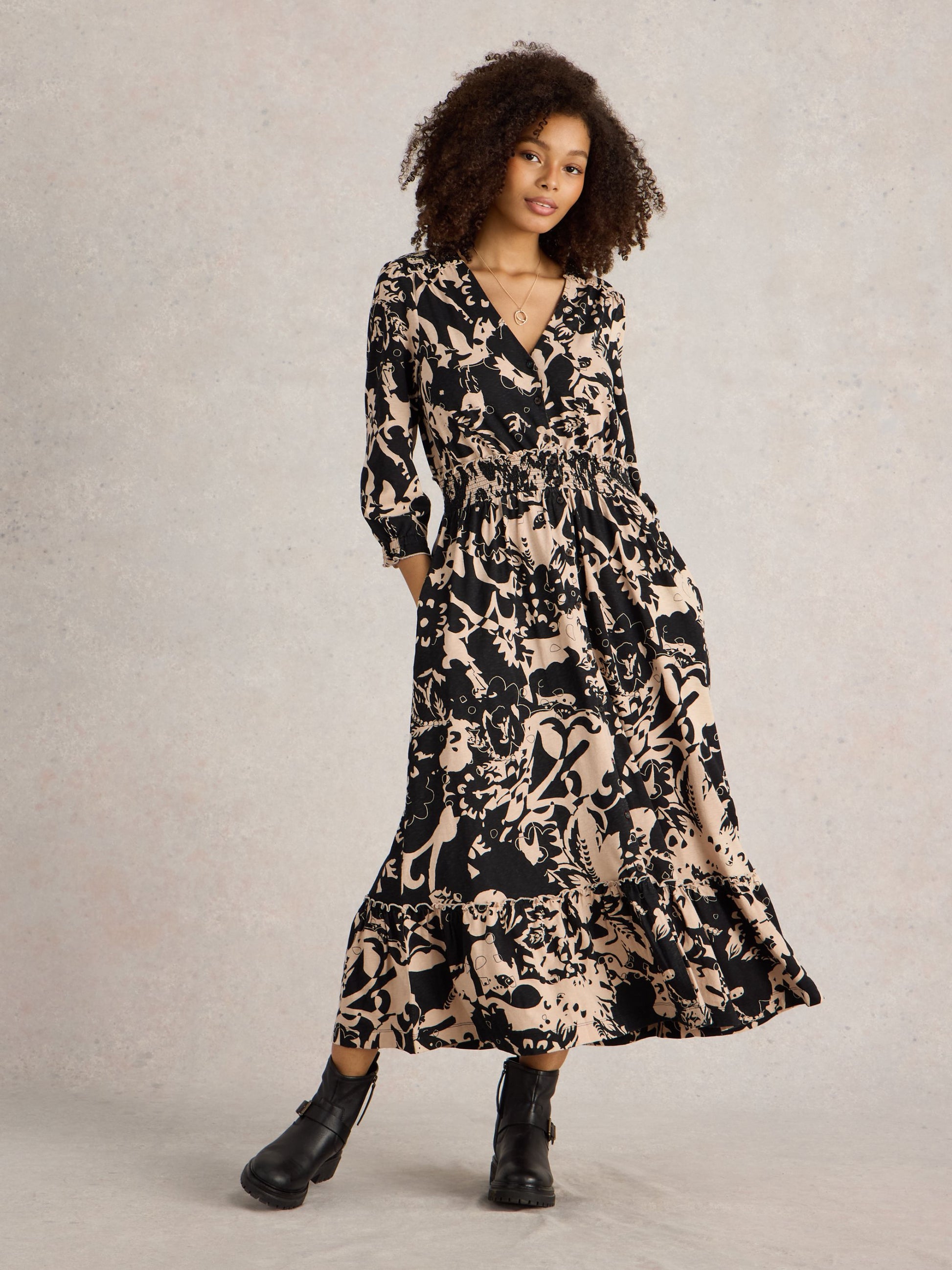 shirred jersey dress Shirred Jersey Blush Pink Maxi Dress