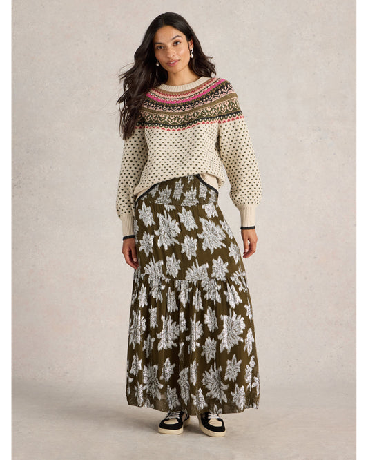 Phoebe Jacquard Maxi Skirt