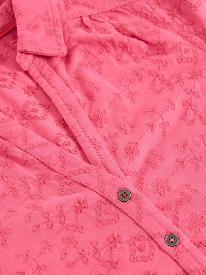 Annie Short Sleeve Broderie Shirt