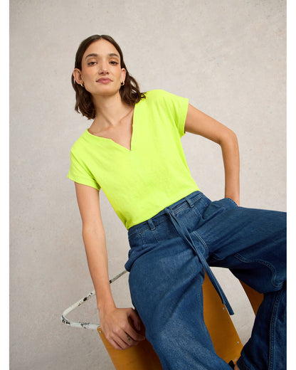 Nelly Notch Neck Tee