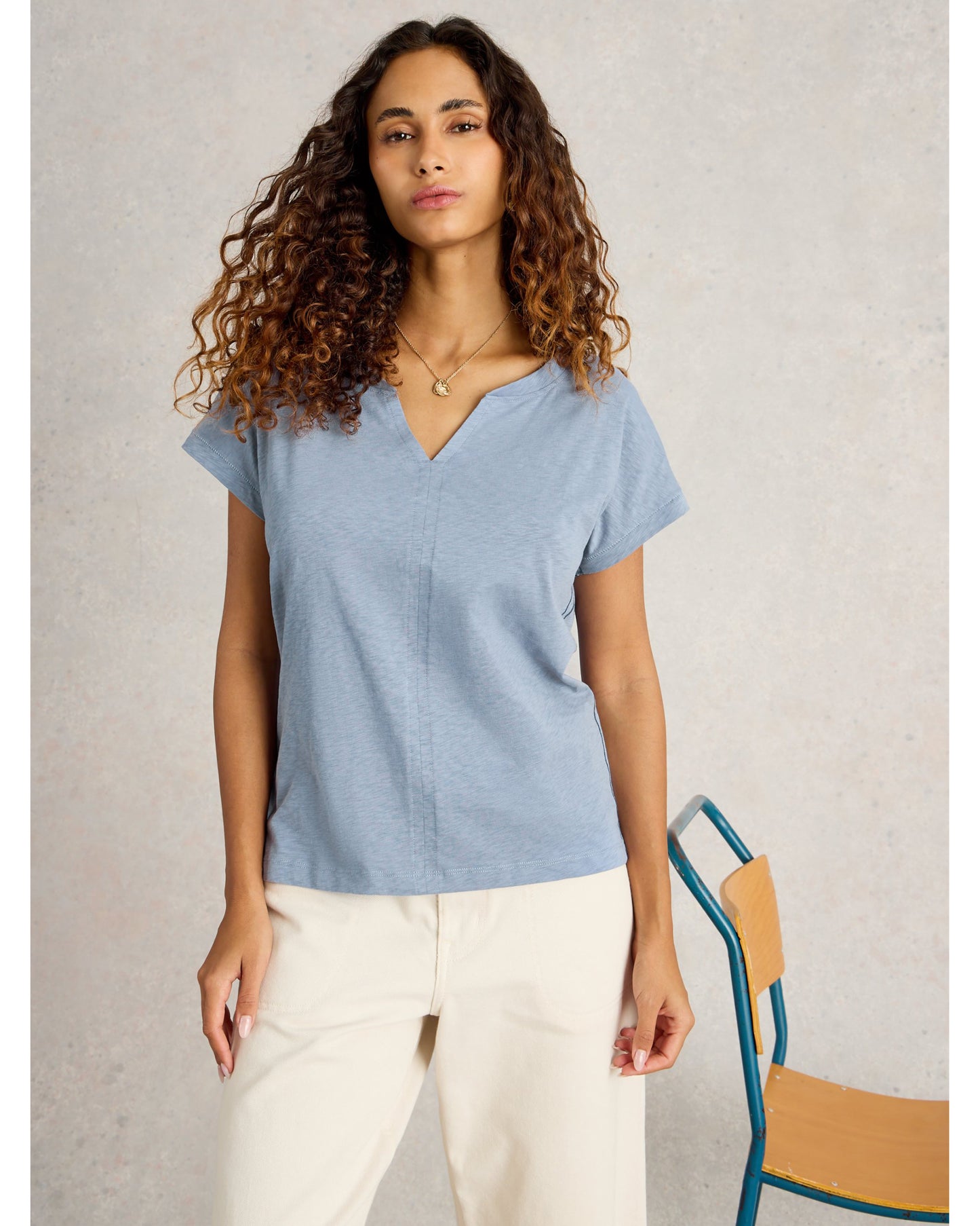 Nelly Notch Neck Tee