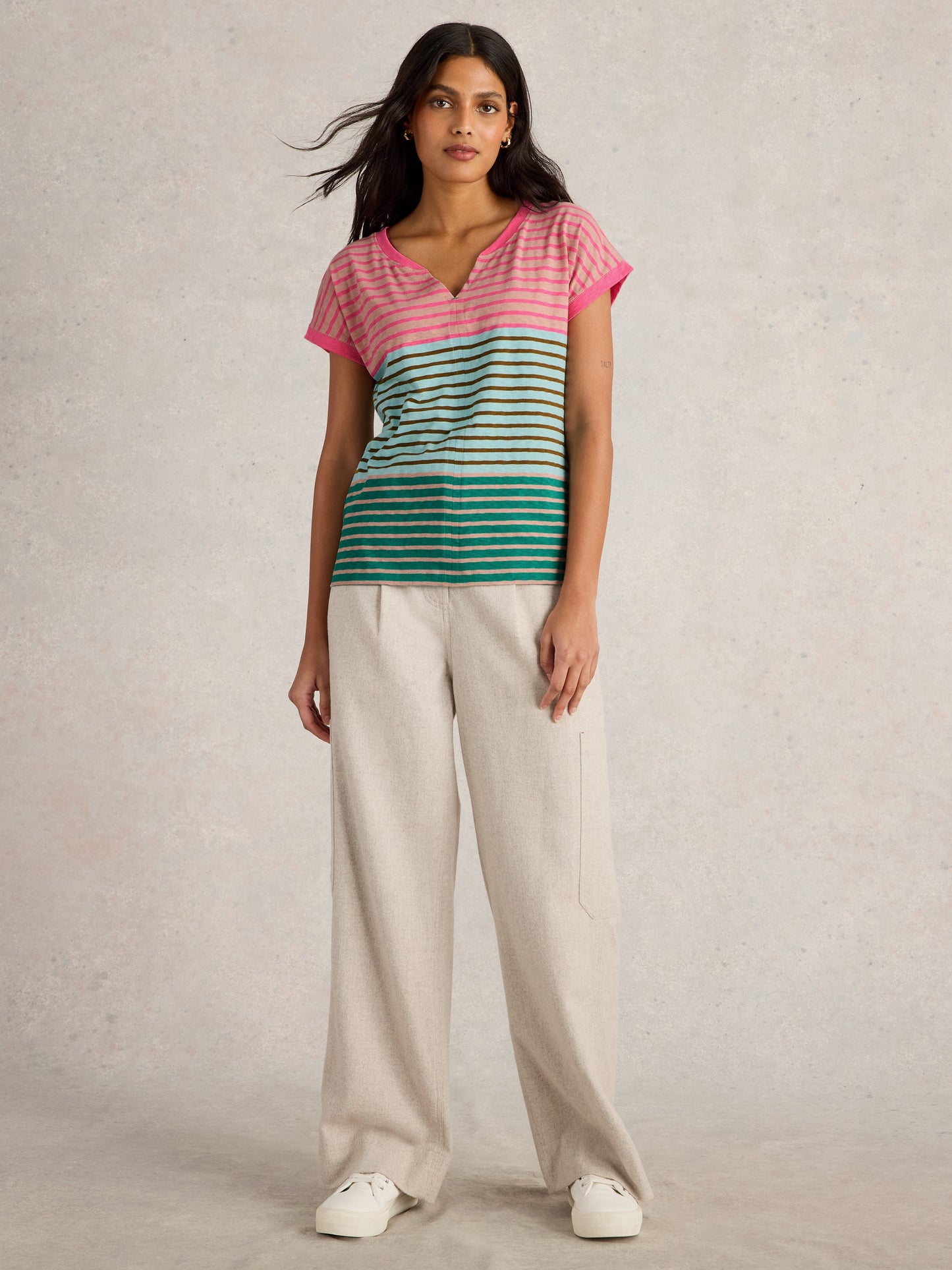 Nelly Notch Neck Tee