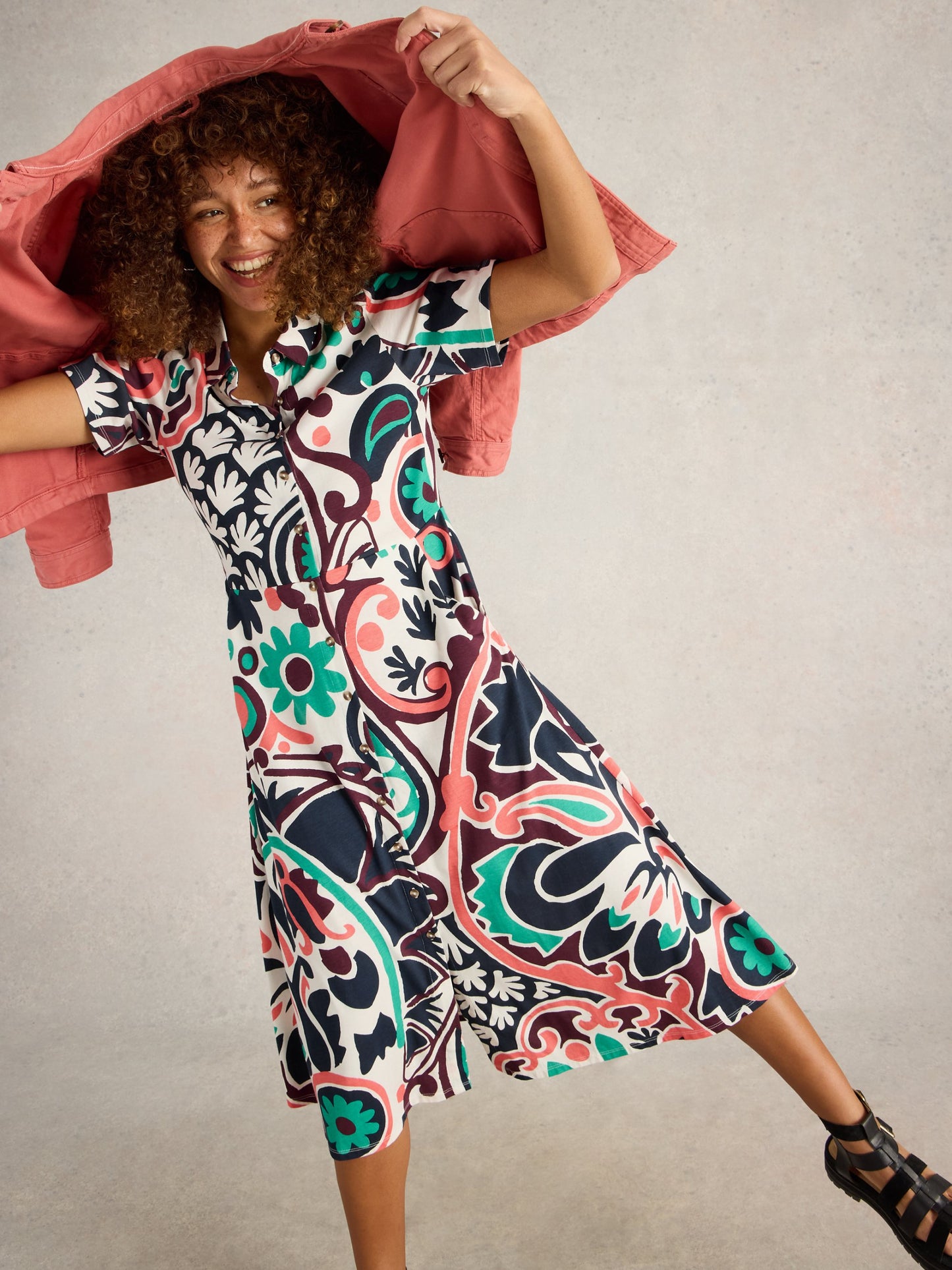 Rua Jersey Shirt Dress