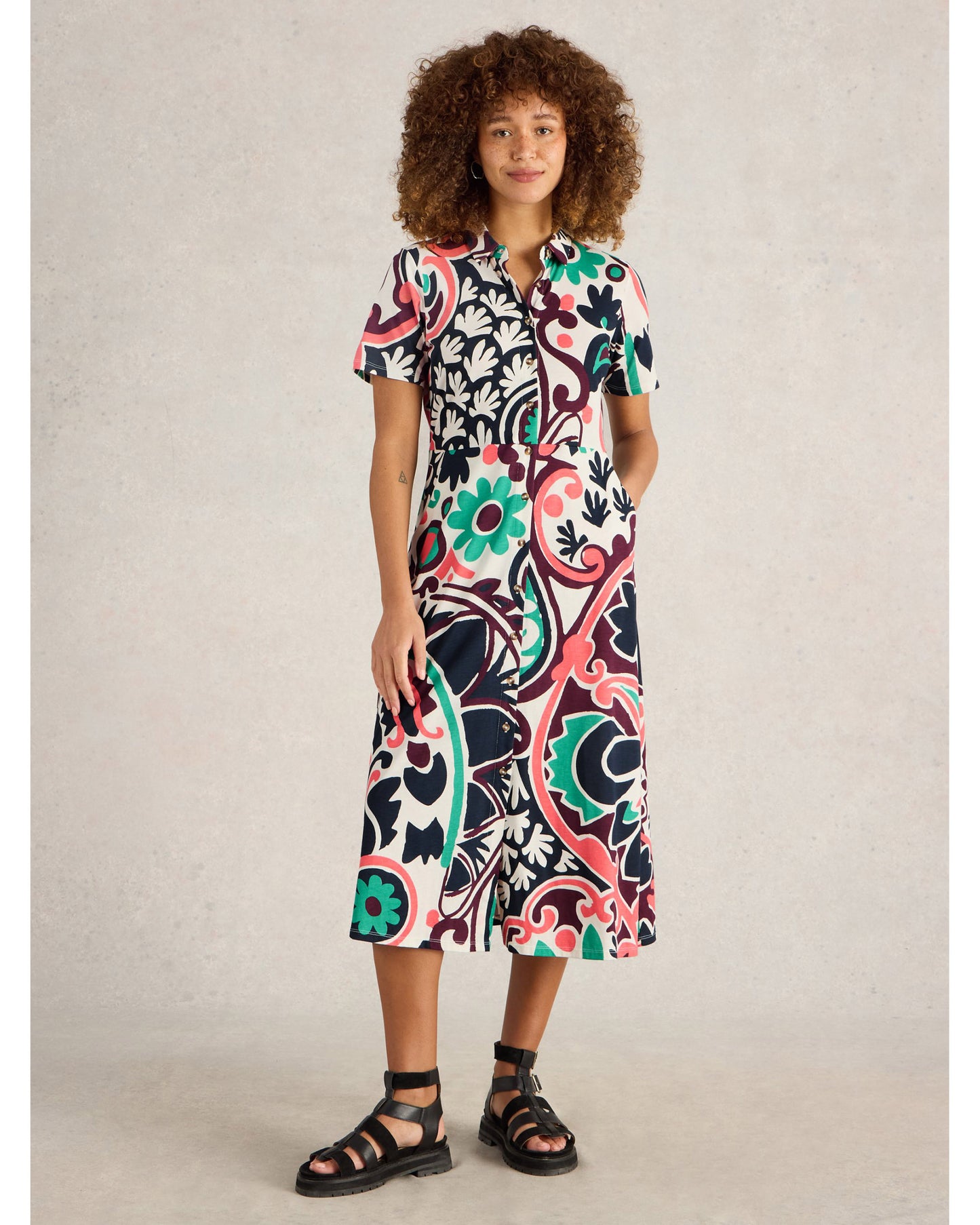 Rua Jersey Shirt Dress