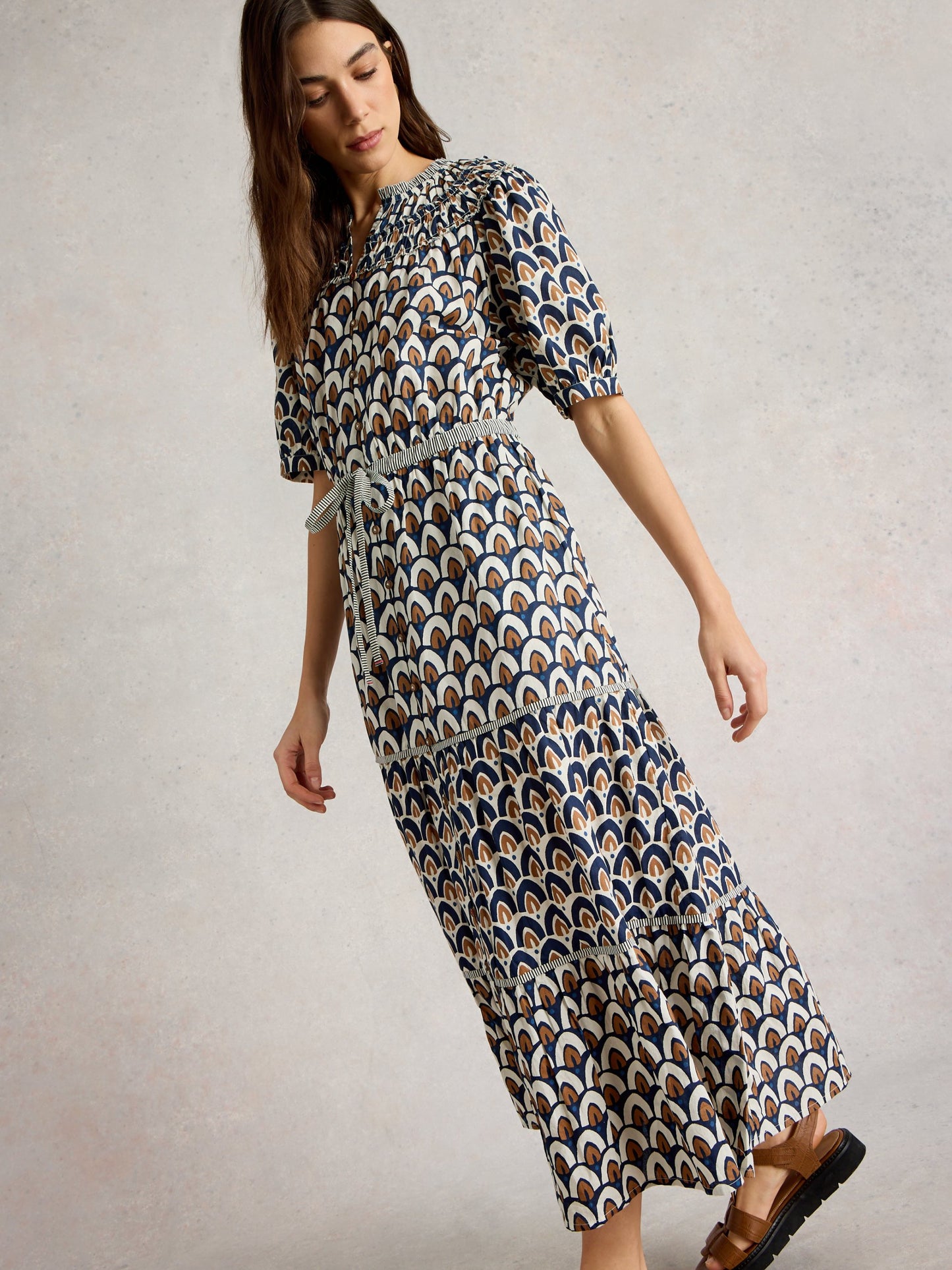 Ariel Tiered Woven Dress