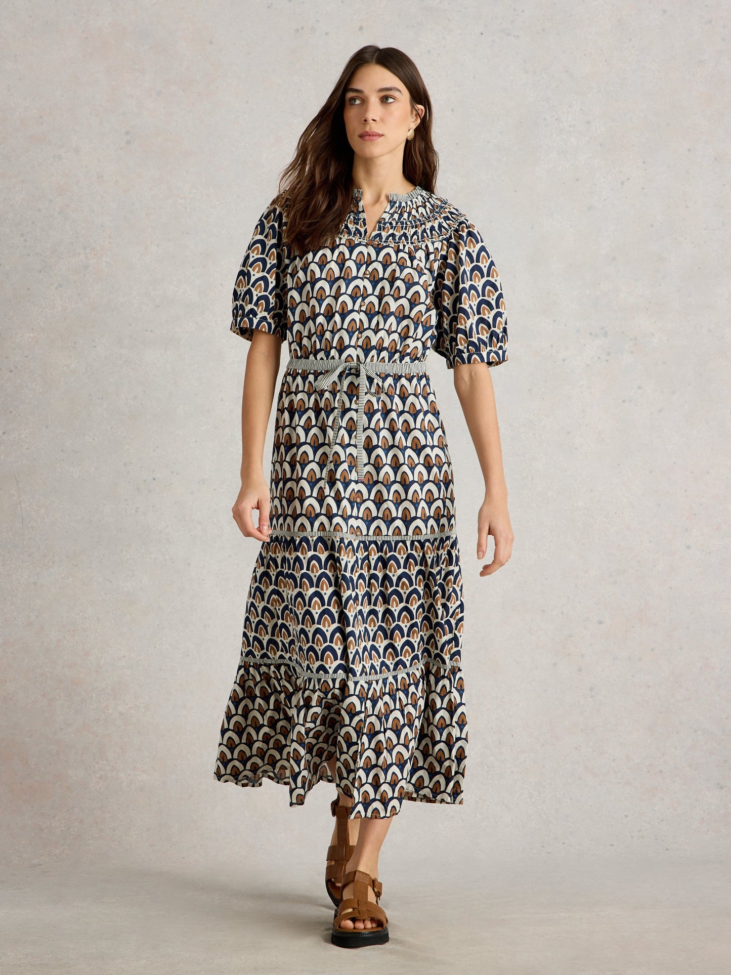 Ariel Tiered Woven Dress