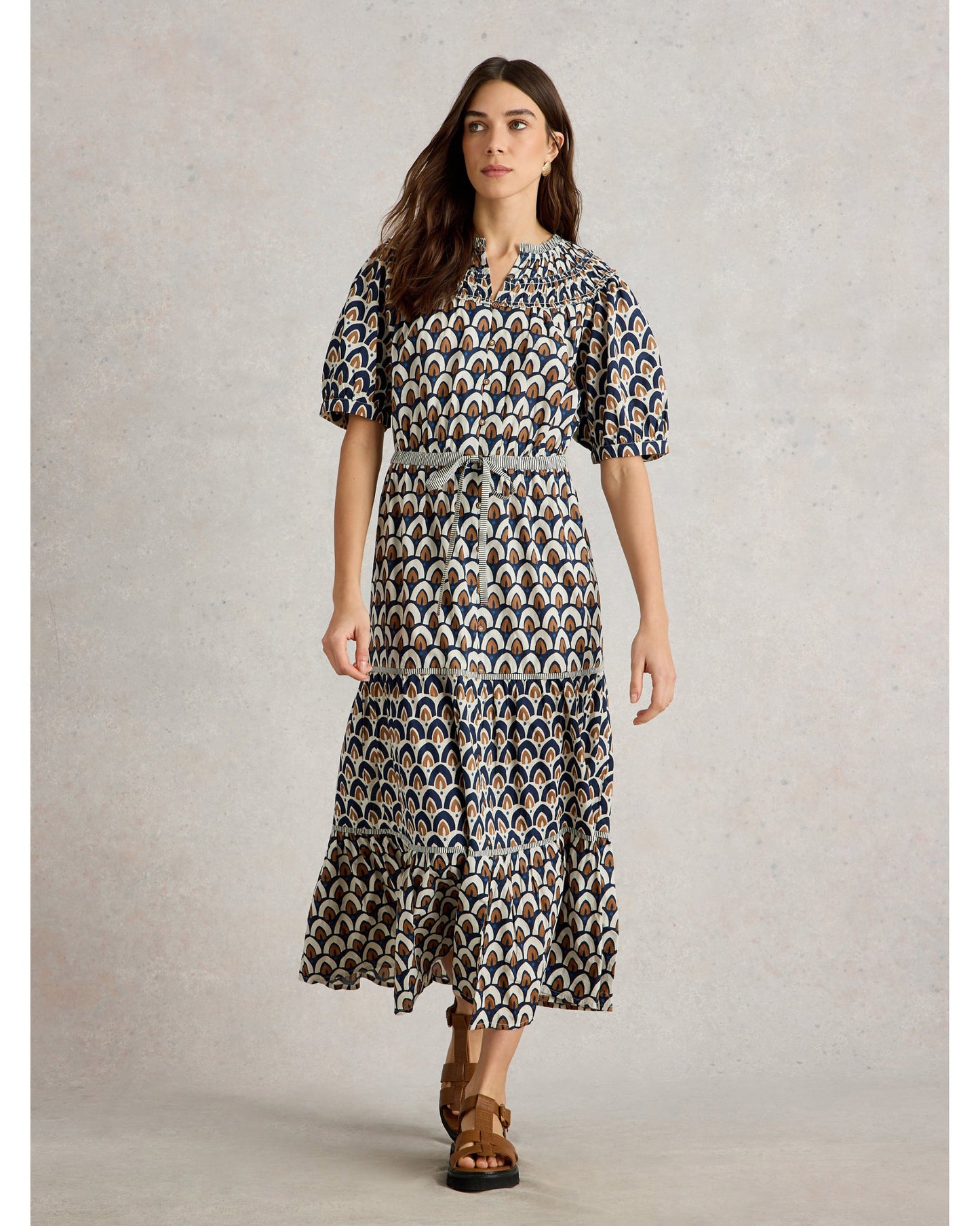 Ariel Tiered Woven Dress