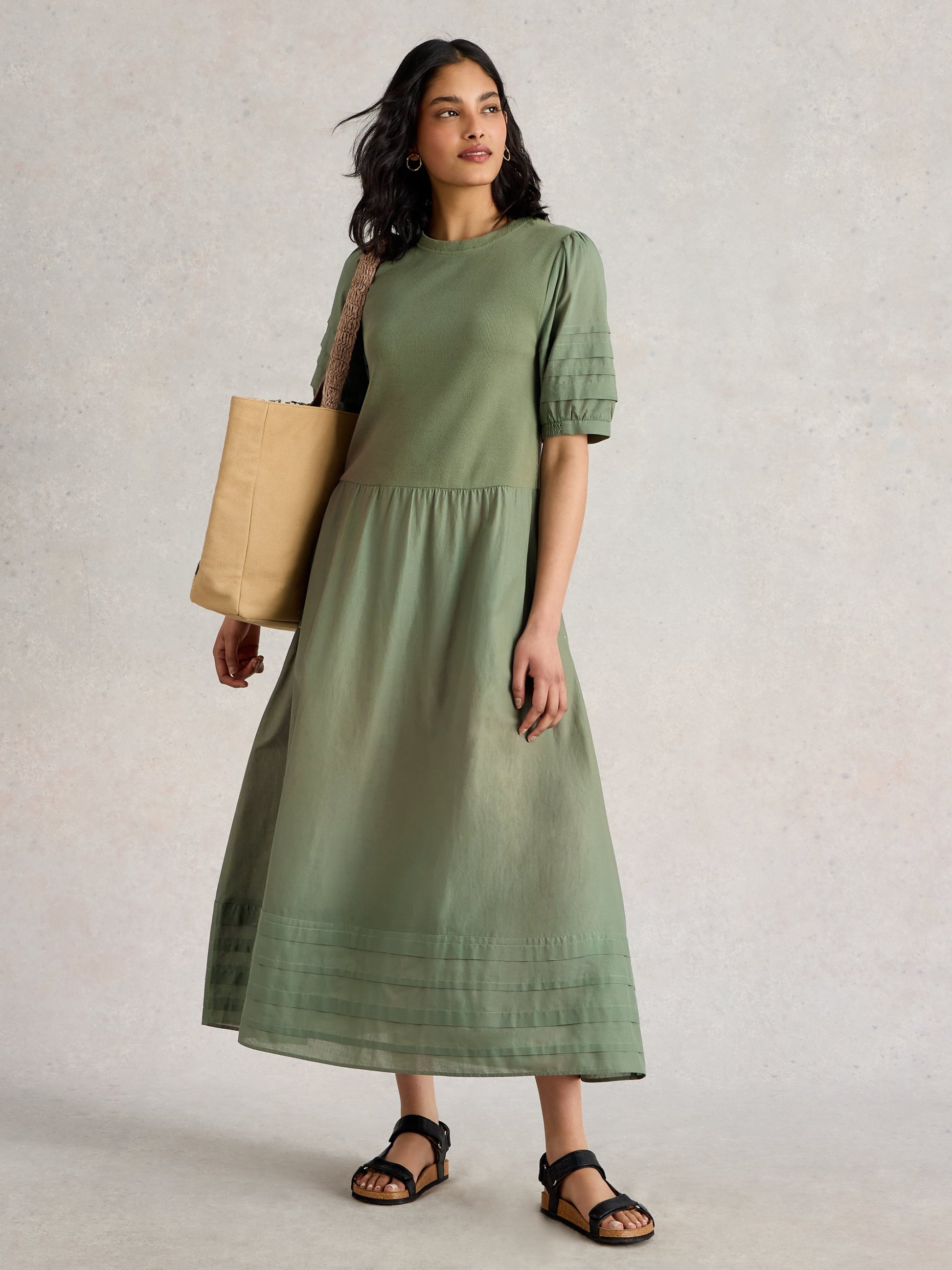 Claudia Fabric Mix Dress Nicholls Claudia Fabric Mix Dress Nicholls