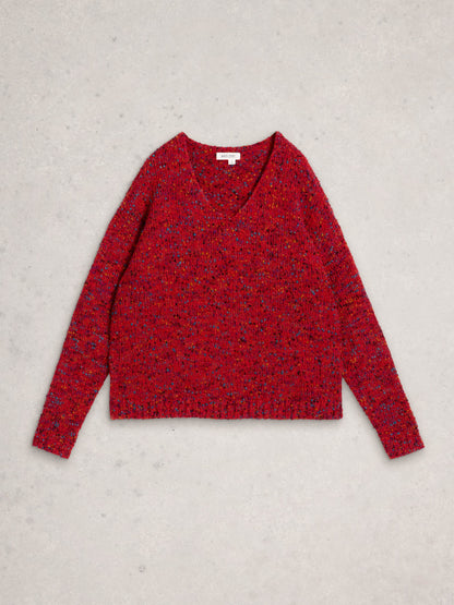 Texture  V Neck