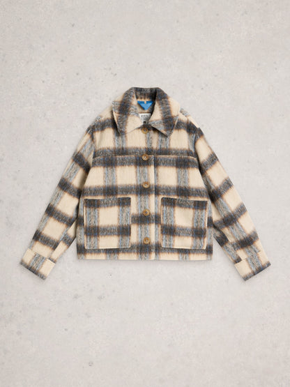 Alexa Check Wool Blend Jacket