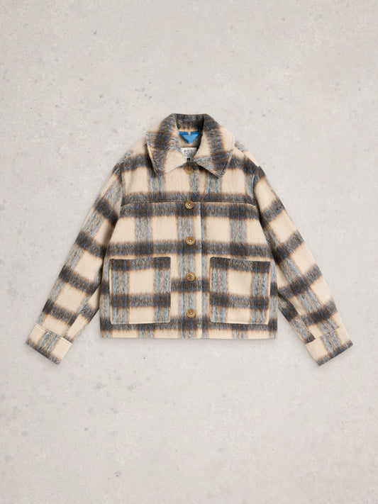 Alexa Check Wool Blend Jacket