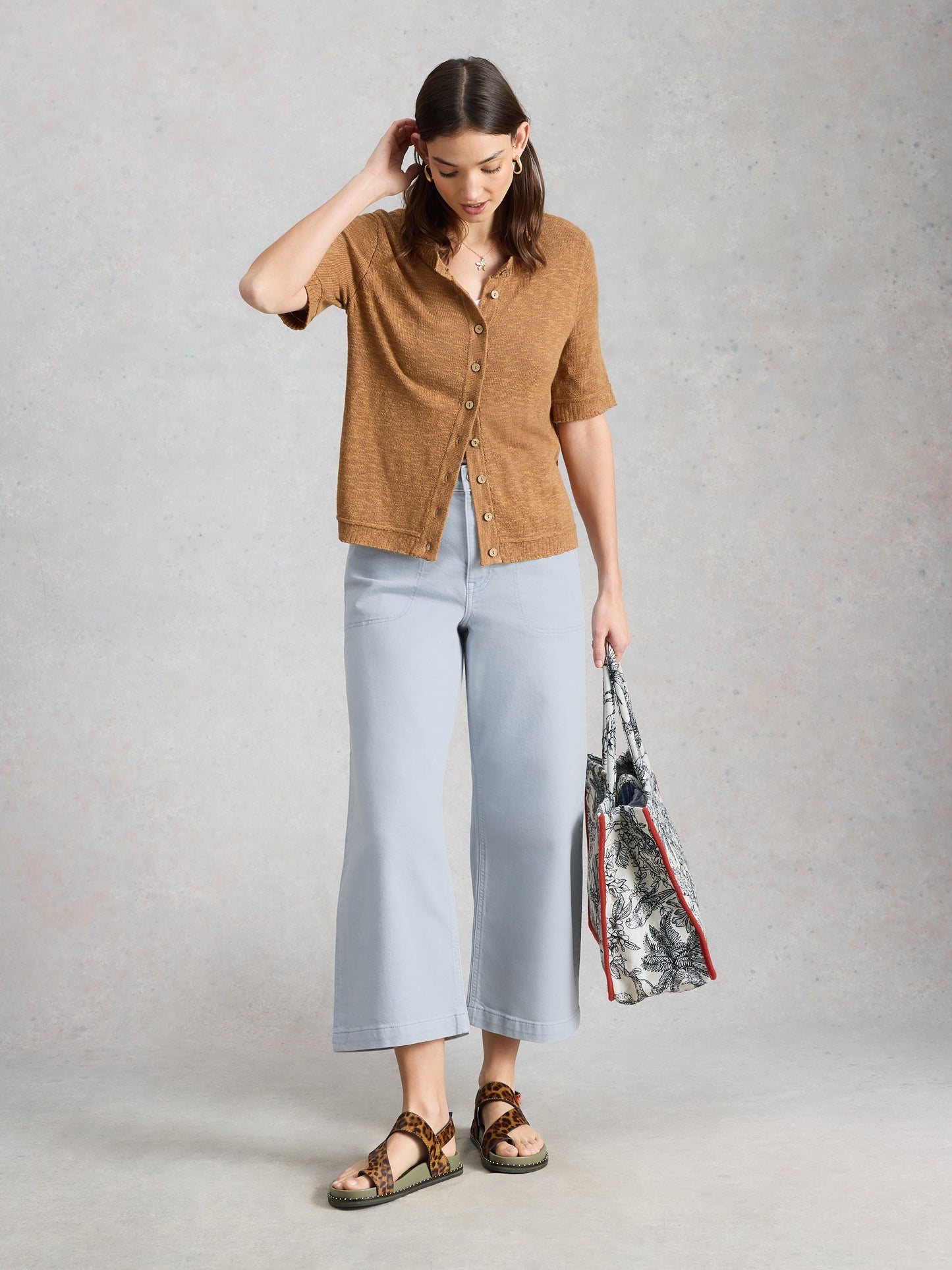 Tia Wide Leg Crop Jean