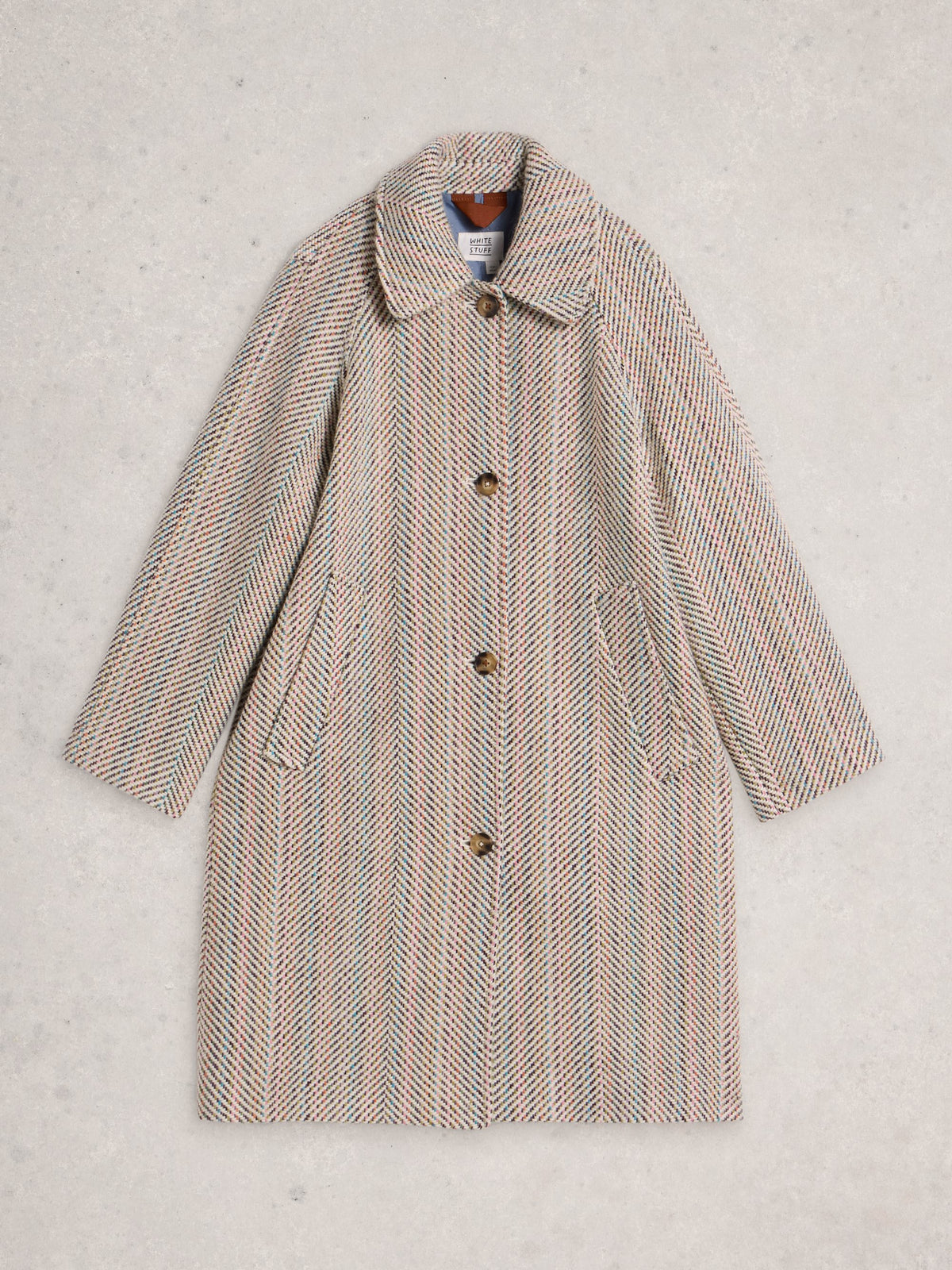 Kelsey Texture Wool Blend Coat