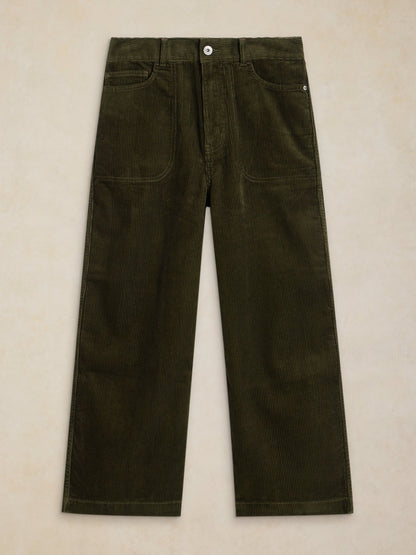Tia Cord Wide Leg Crop