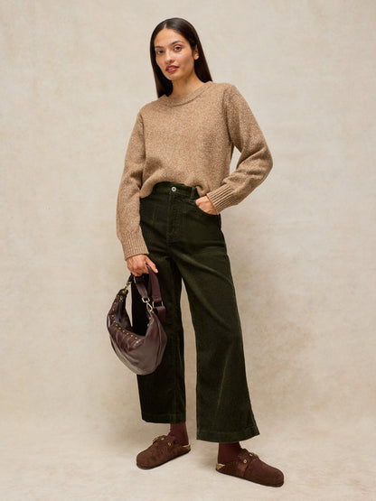Tia Cord Wide Leg Crop