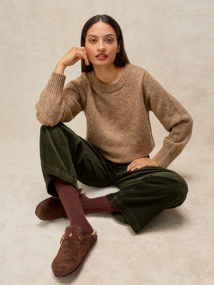Tia Cord Wide Leg Crop