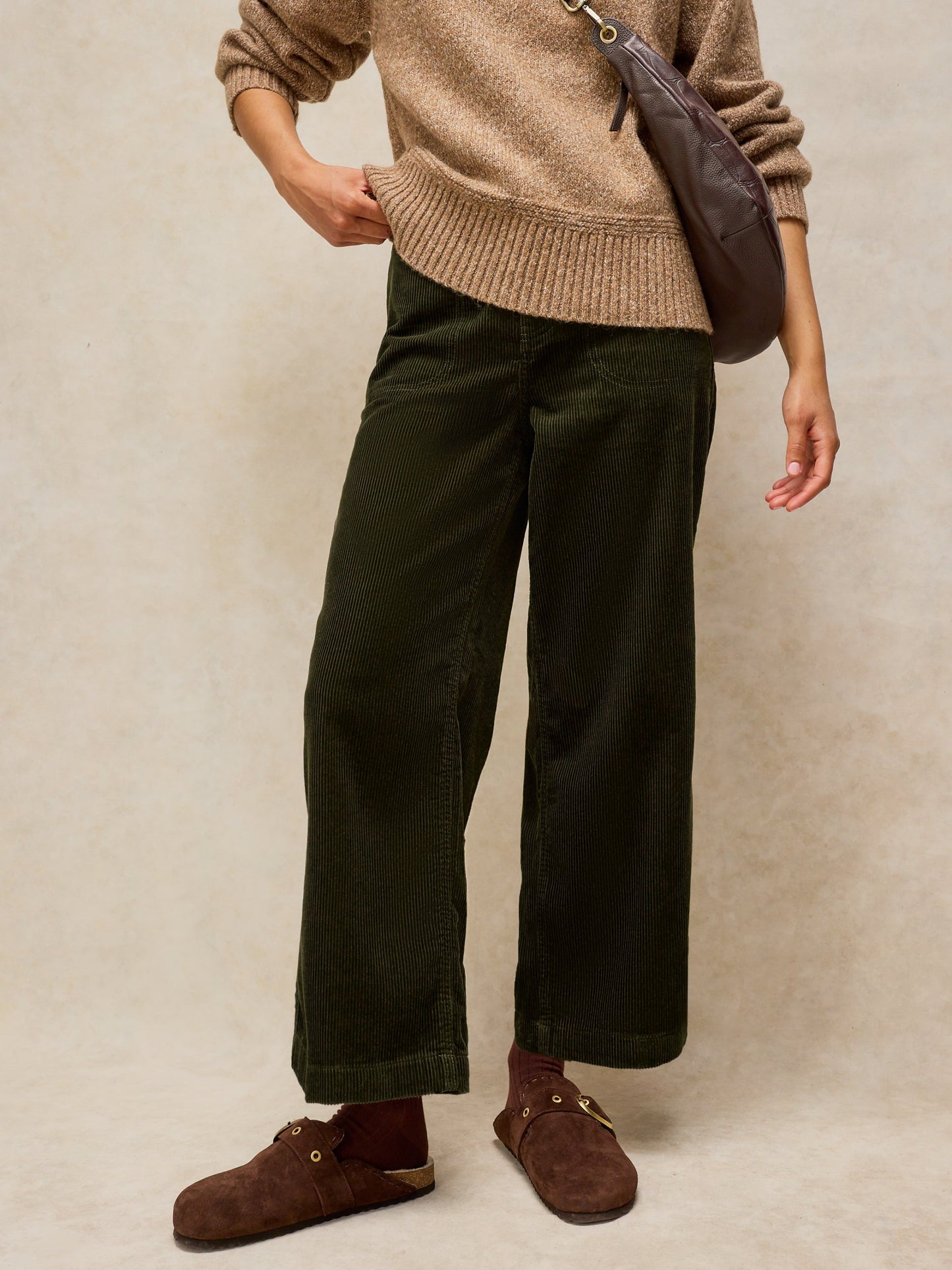 Tia Cord Wide Leg Crop