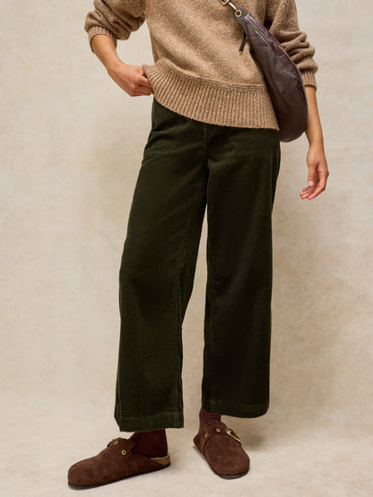 Tia Cord Wide Leg Crop