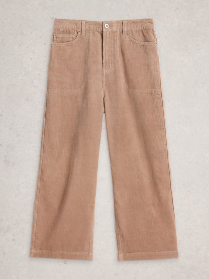 Tia Cord Wide Leg Crop