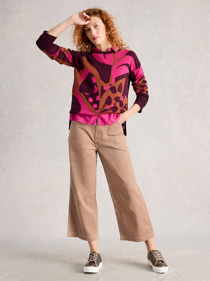 Tia Cord Wide Leg Crop