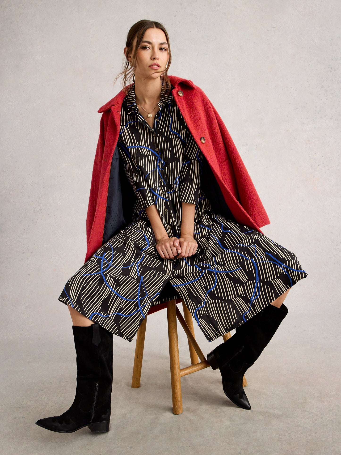 Rua Jersey Shirt Dress