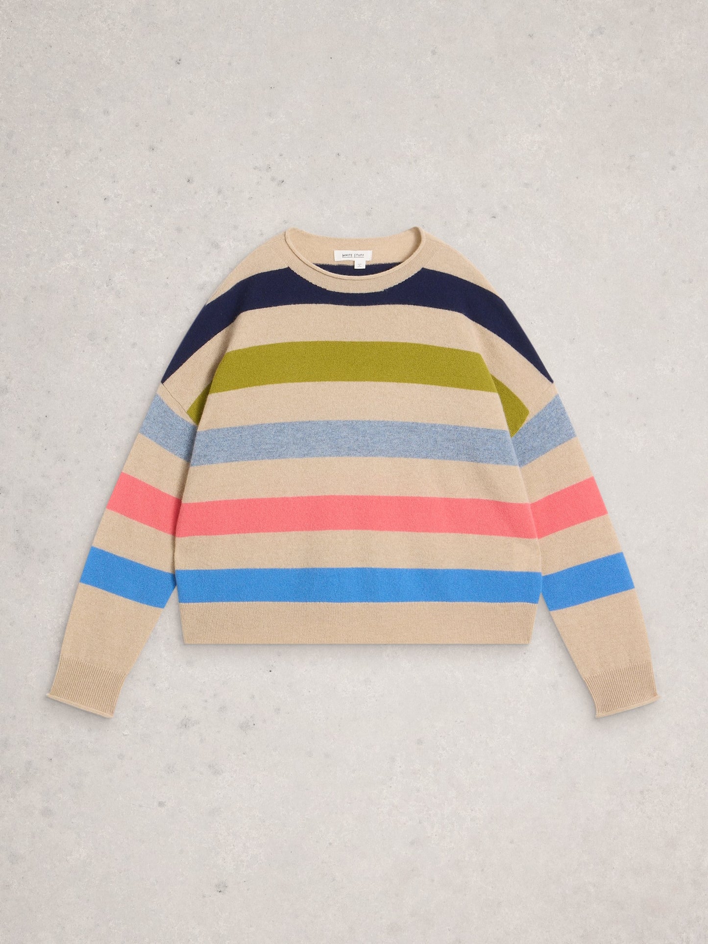 KITTY STRIPE CASHMERE JUMPER