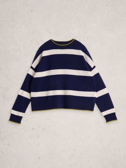 KITTY STRIPE CASHMERE JUMPER