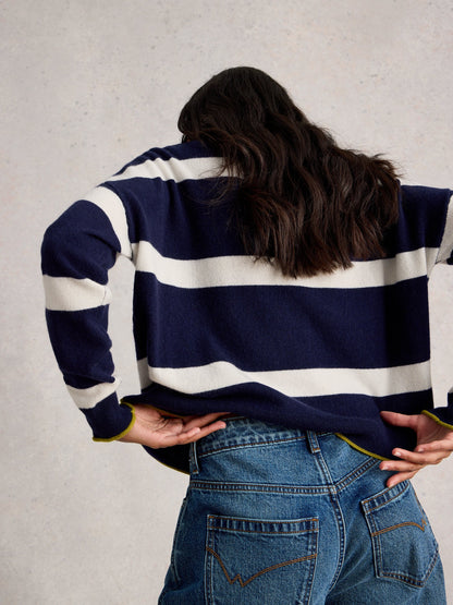 KITTY STRIPE CASHMERE JUMPER